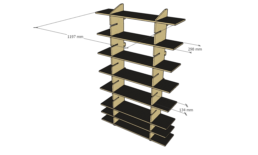 13 Shelving Slot Upright Brackets - product image